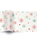 Season's Greetings Snowflakes Stock Design Tissue Paper (B)